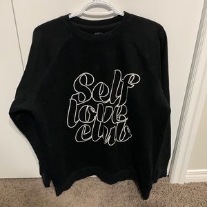 Brunette the label self love club sweatshirt